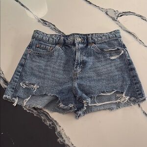 Wild Fable Jean Shorts Worn Look